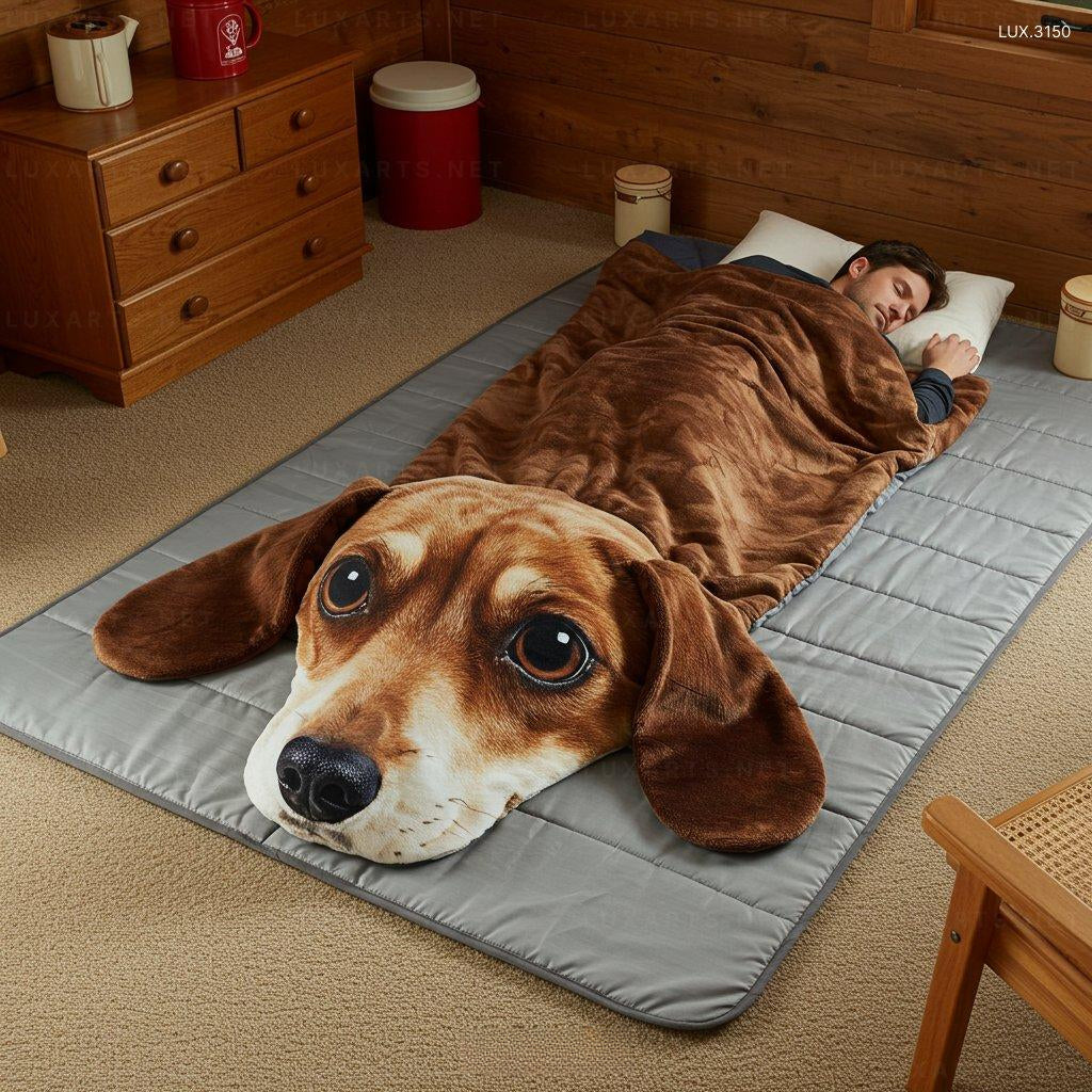 Dog Shaped Sleeping Bag