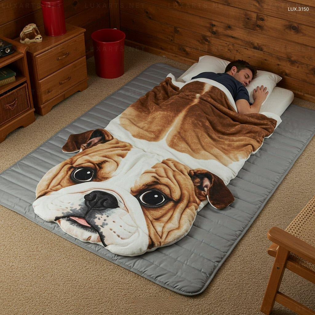 Dog Shaped Sleeping Bag