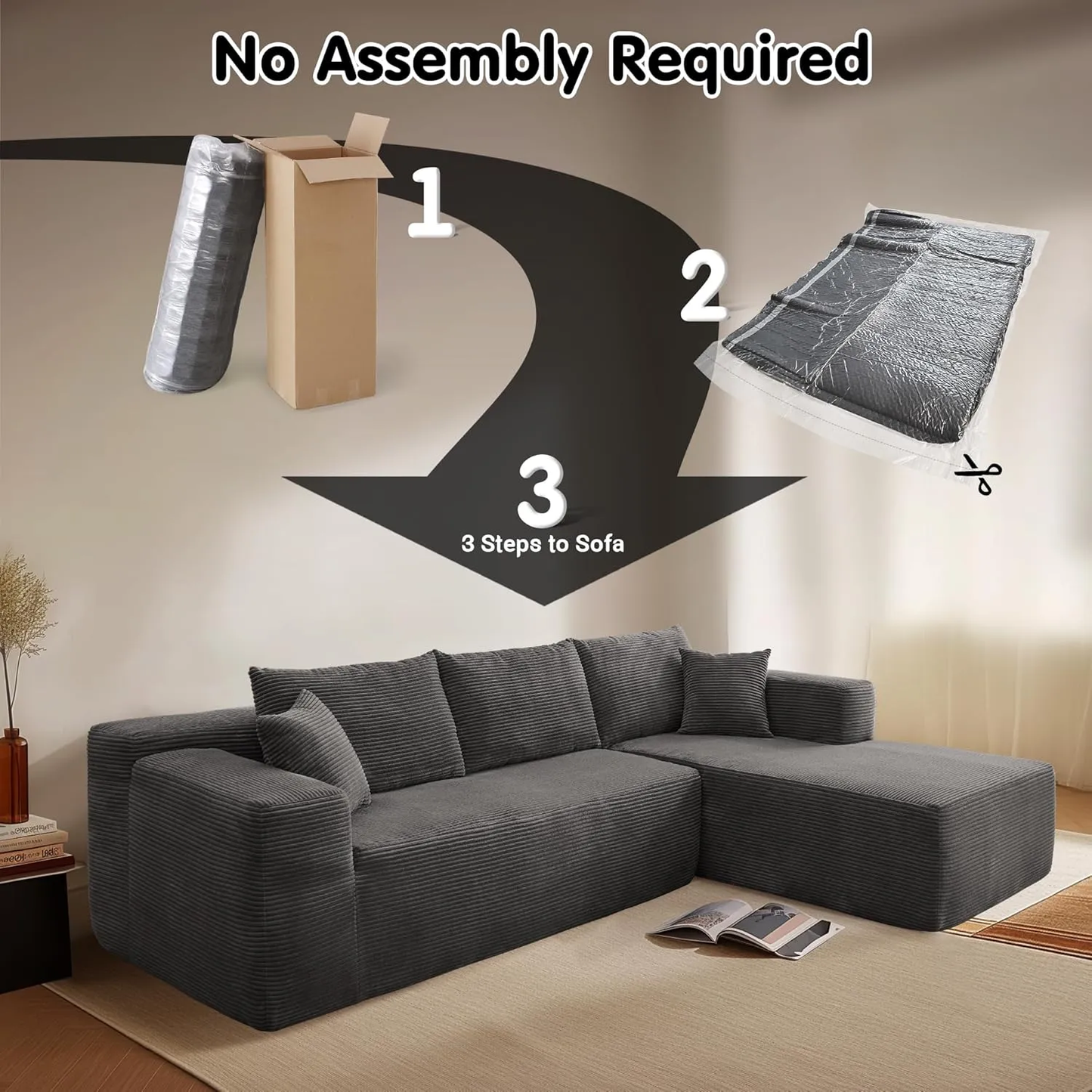 🔥Minimalist Sofa – Elegance in Simplicity ✨