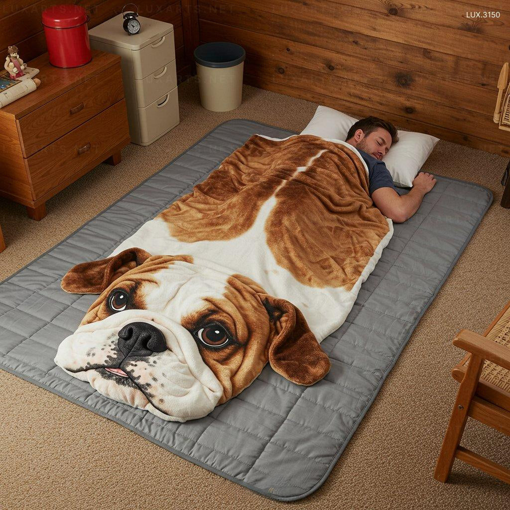 Dog Shaped Sleeping Bag