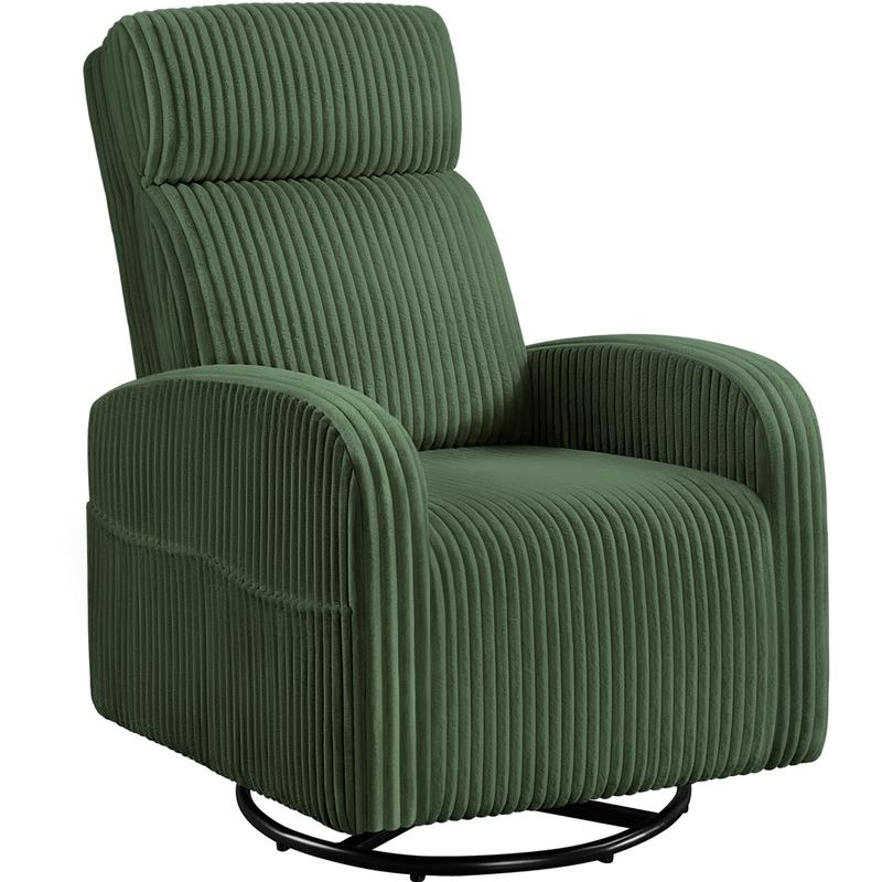 Corduroy Swivel Recliner