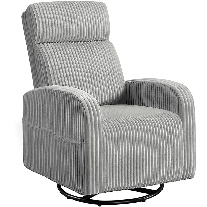 Corduroy Swivel Recliner