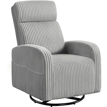 Corduroy Swivel Recliner