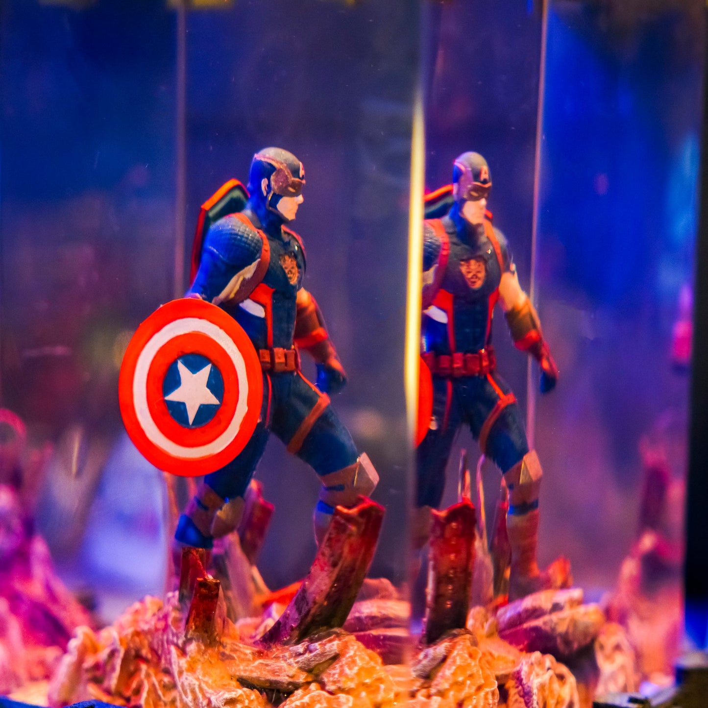 Marvel and DC superheroes