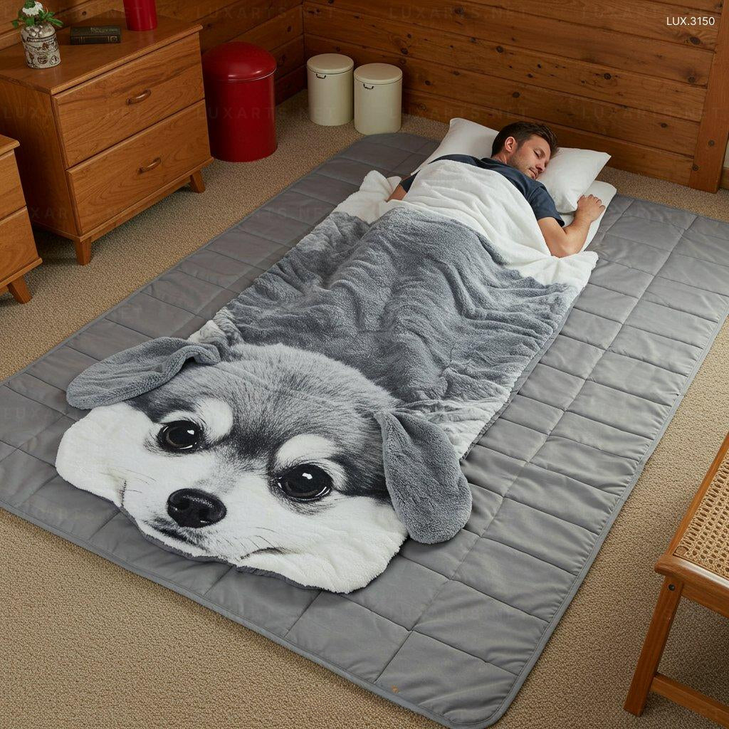 Dog Shaped Sleeping Bag