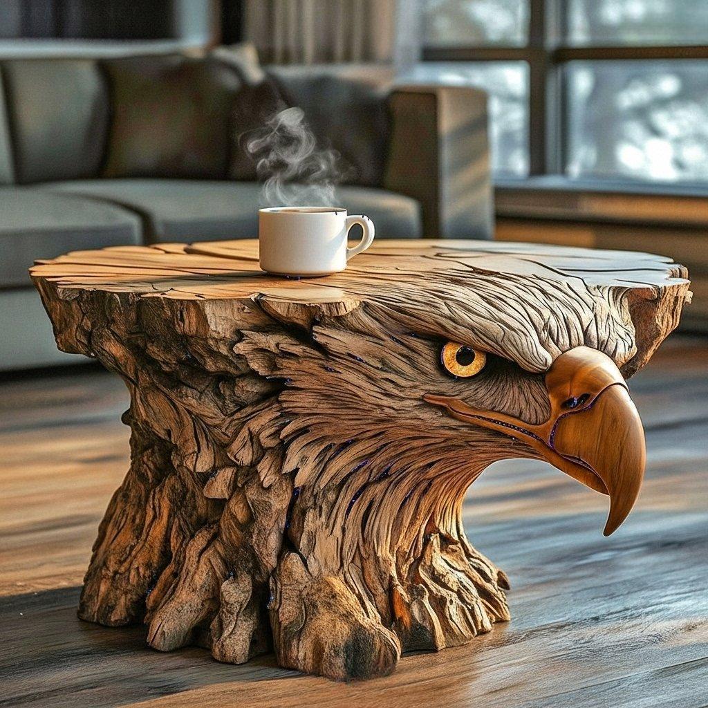 Whimsical Elegance Elevate Your Space with Wooden Animal Coffee Tables