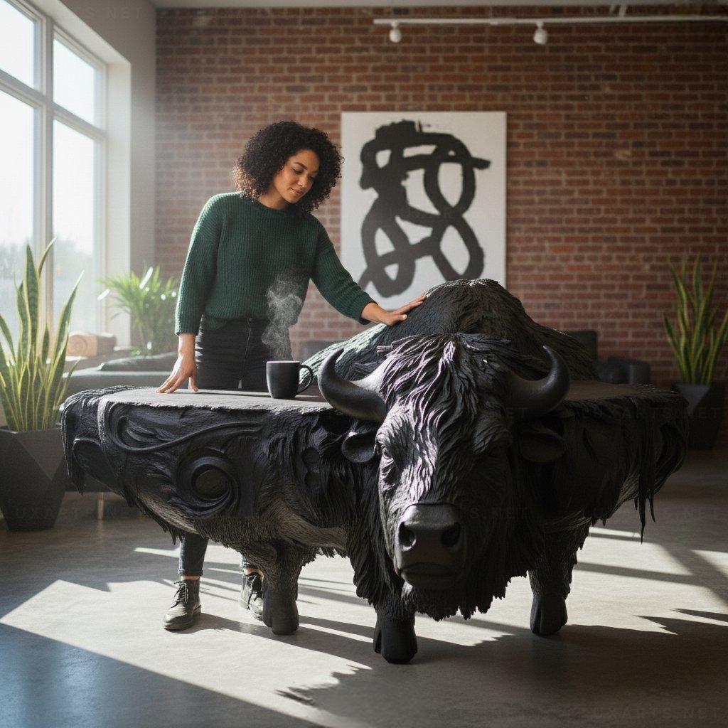 Whimsical Elegance Elevate Your Space with Wooden Animal Coffee Tables