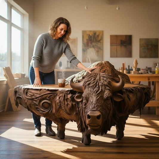 Whimsical Elegance Elevate Your Space with Wooden Animal Coffee Tables