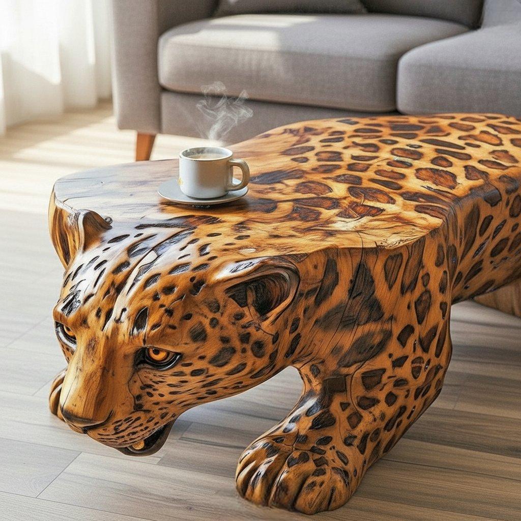 Whimsical Elegance Elevate Your Space with Wooden Animal Coffee Tables